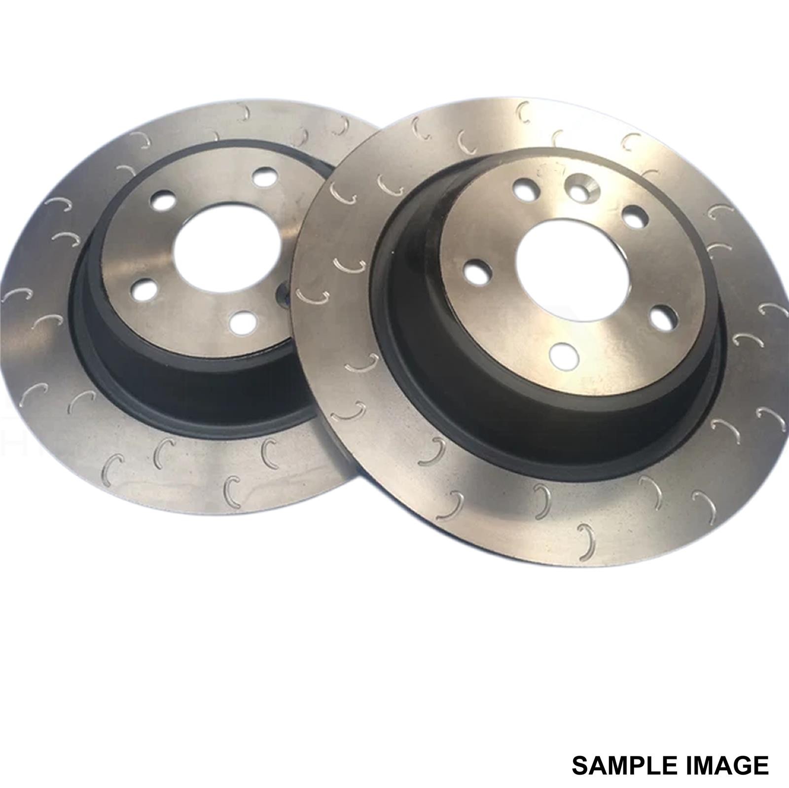 FITS PEUGEOT 308 GTI 15- 1.6 GTi 250/270 J GROOVED REAR BRAKE DISCS 268mm X 12mm