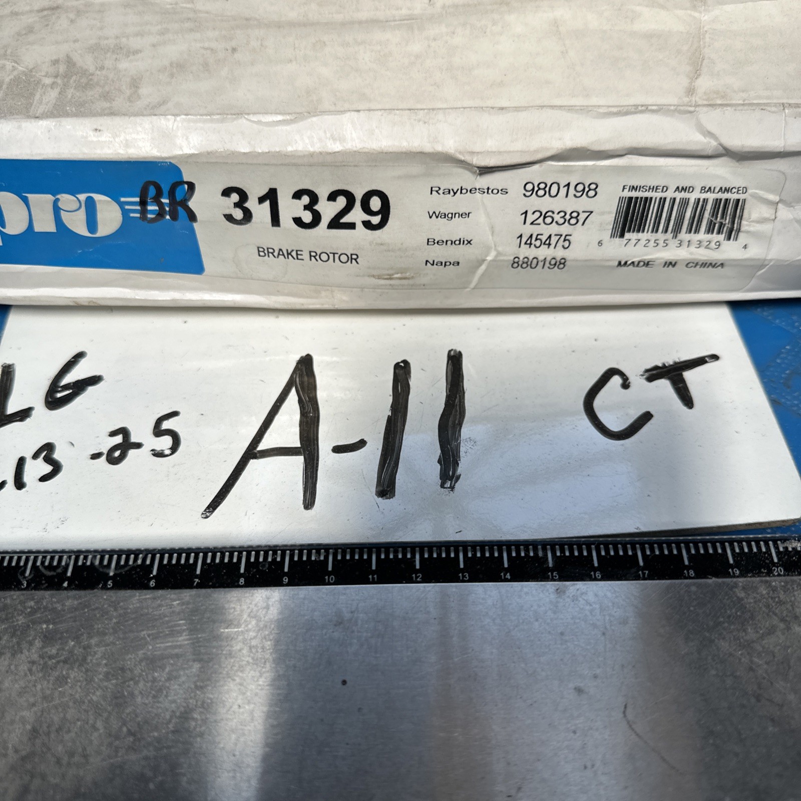 Pro Disc Brake Rotor Pronto BR31329