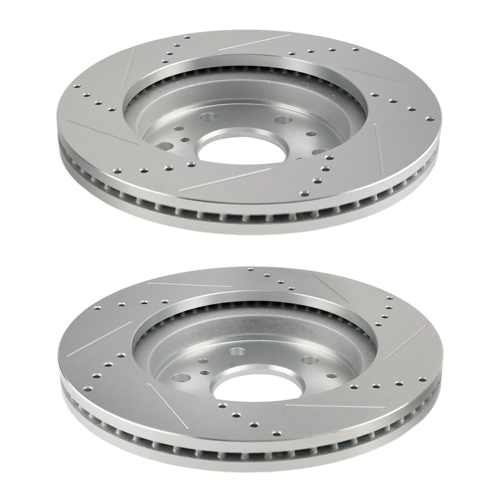 Front Drilled & Slotted Brake Rotor Set for Cadillac XTS 2013-19/Escalade 07-20