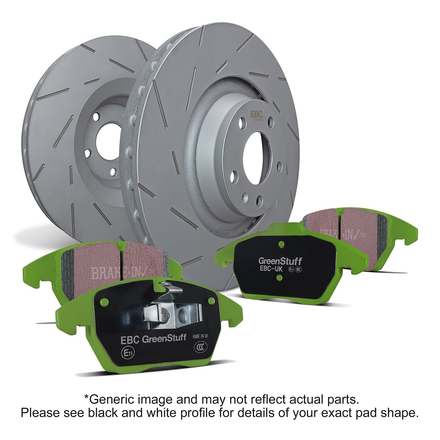 Ebc Brakes S2kf1911 S2 Kits Greenstuff 2000 And Usr Rotors Fits G70 Stinger