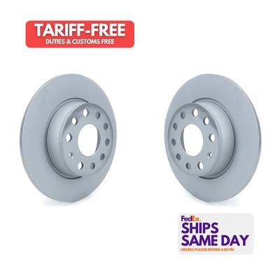 Ebc Brakes Usa RK1772, 2 Pack Gray Iron Brake Rotor Set Rear Fits Audi / Volkswa