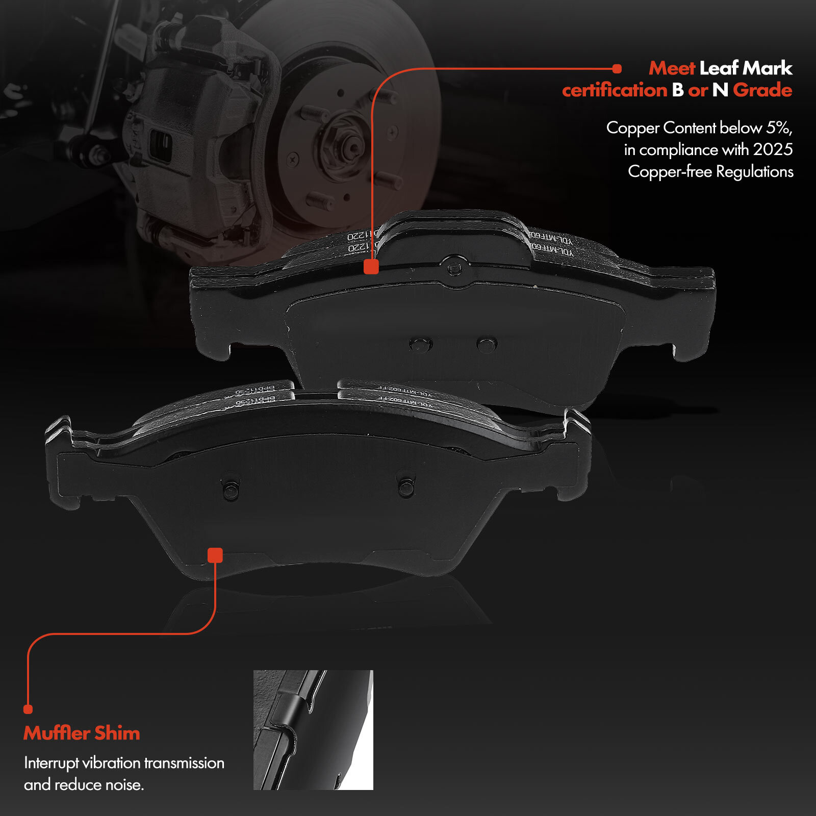 Front & Rear Disc Rotors & Ceramic Brake Pads for Mercedes-Benz X164 W164 W251
