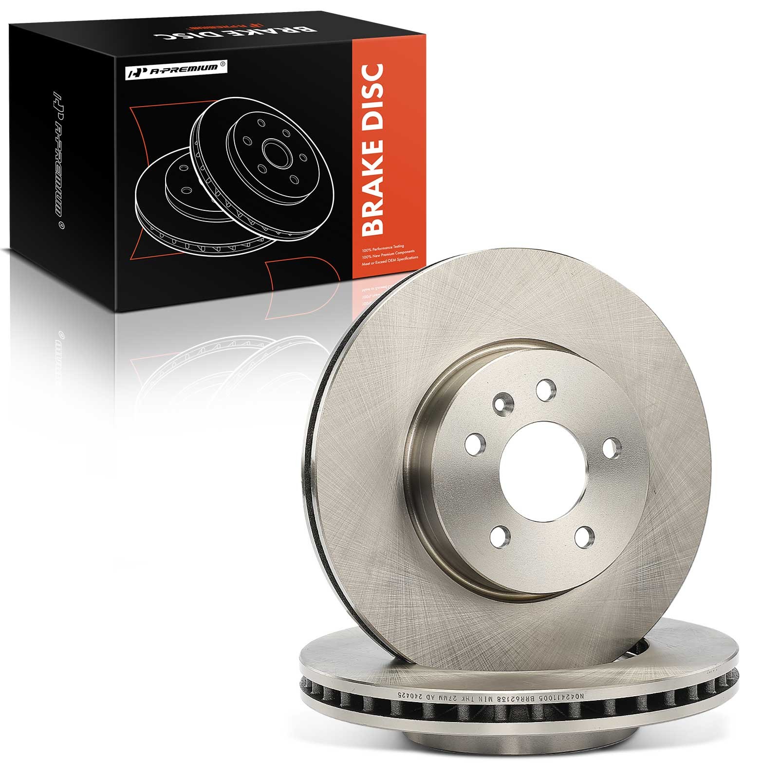 A-Premium Front Disc Brake Rotors for Cadillac ATS 13-19 3.6L 2.5L 2.0L 321mm