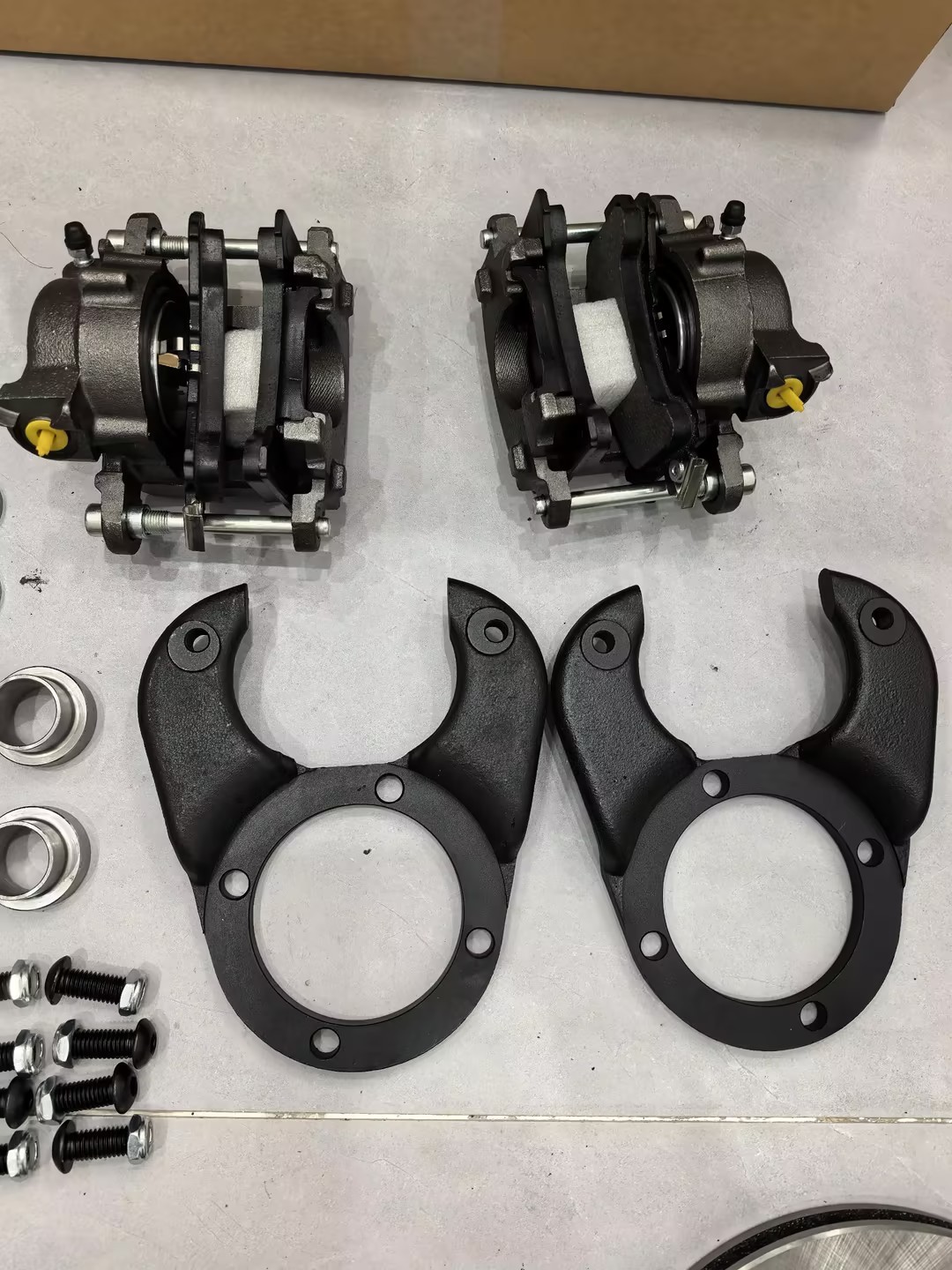 Disc Brake Assembly 5 on 4-1/2 Drilled & Slotted Front Disc Brake Kit 5 on 4.5