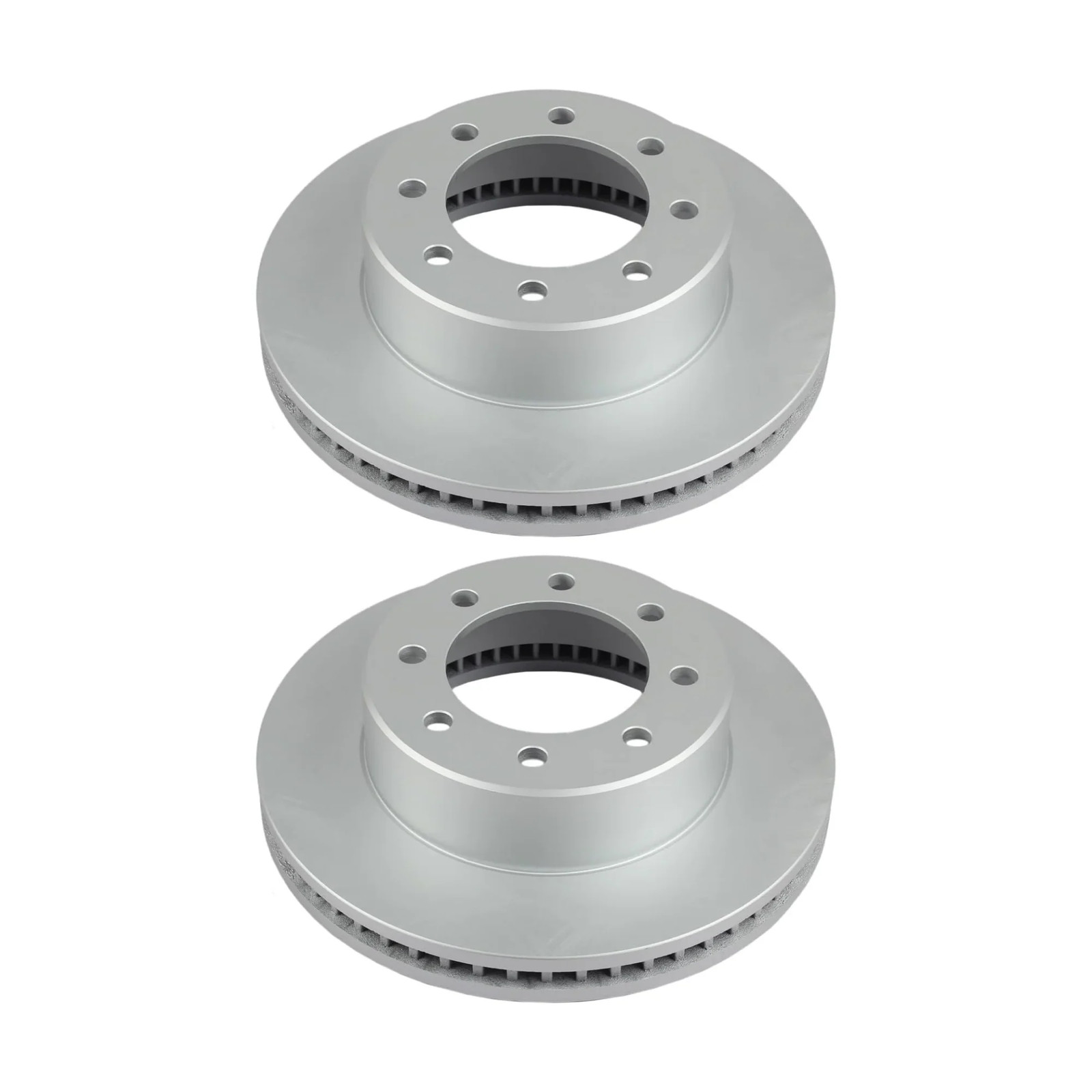 Front Set of 2 Coated Disc Brake Rotors PowerStop AR8373EVC