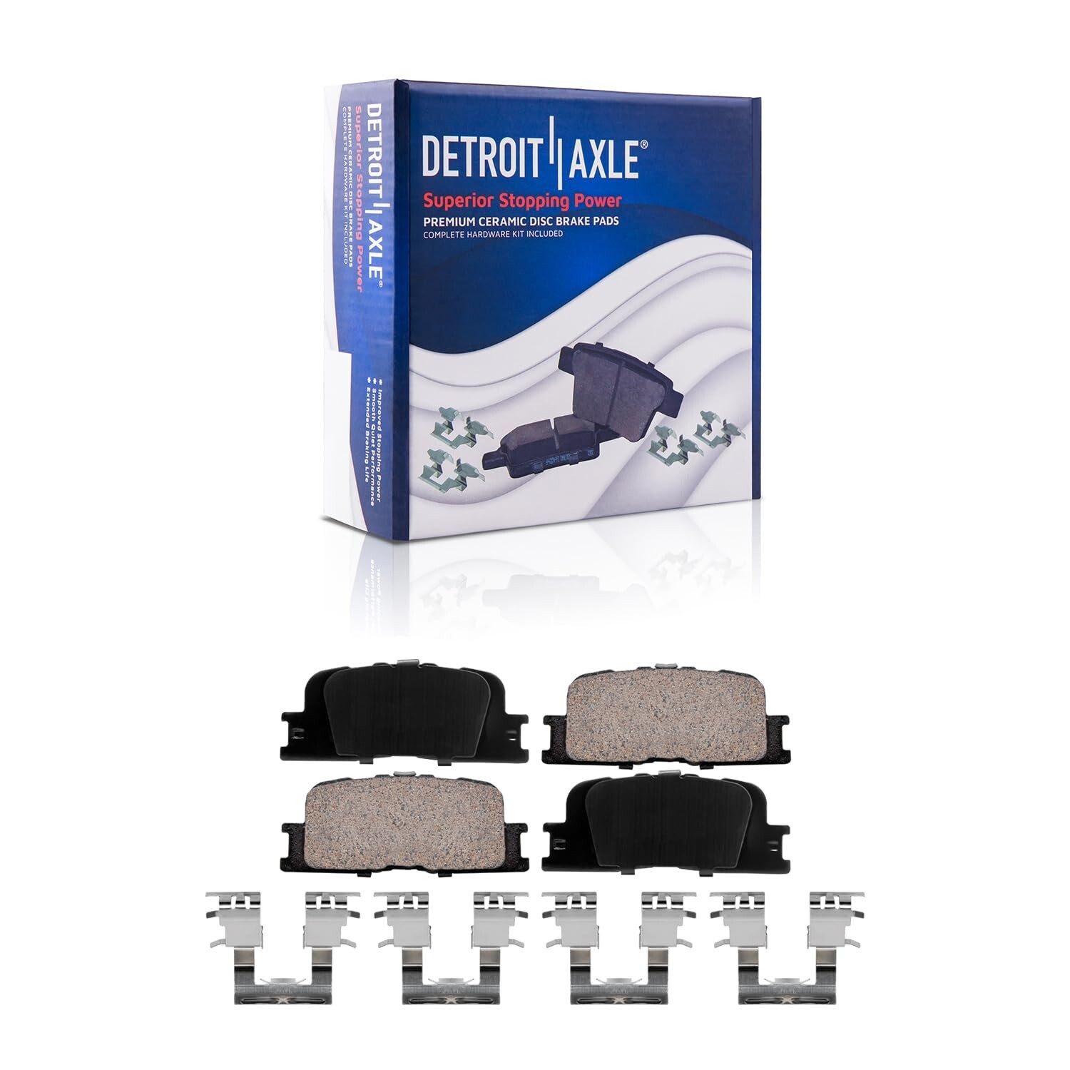 Front and Rear Drilled Rotors Ceramic Brake Pads kit for 2002-2005 Toyota Camry