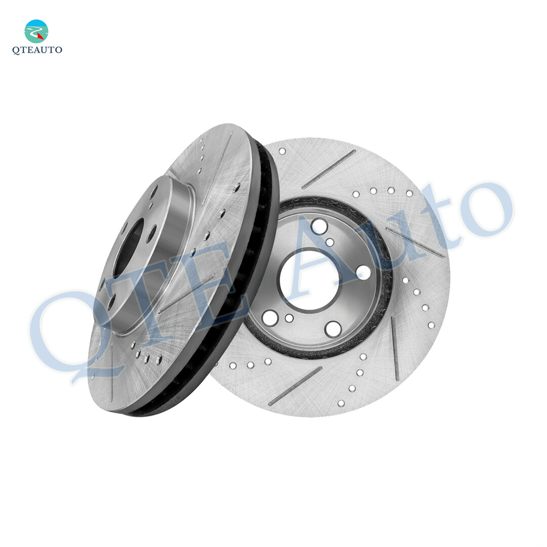 Front Drilled Slotted Brake Disc Rotors 275mm For 1992-2006 Toyota Camry