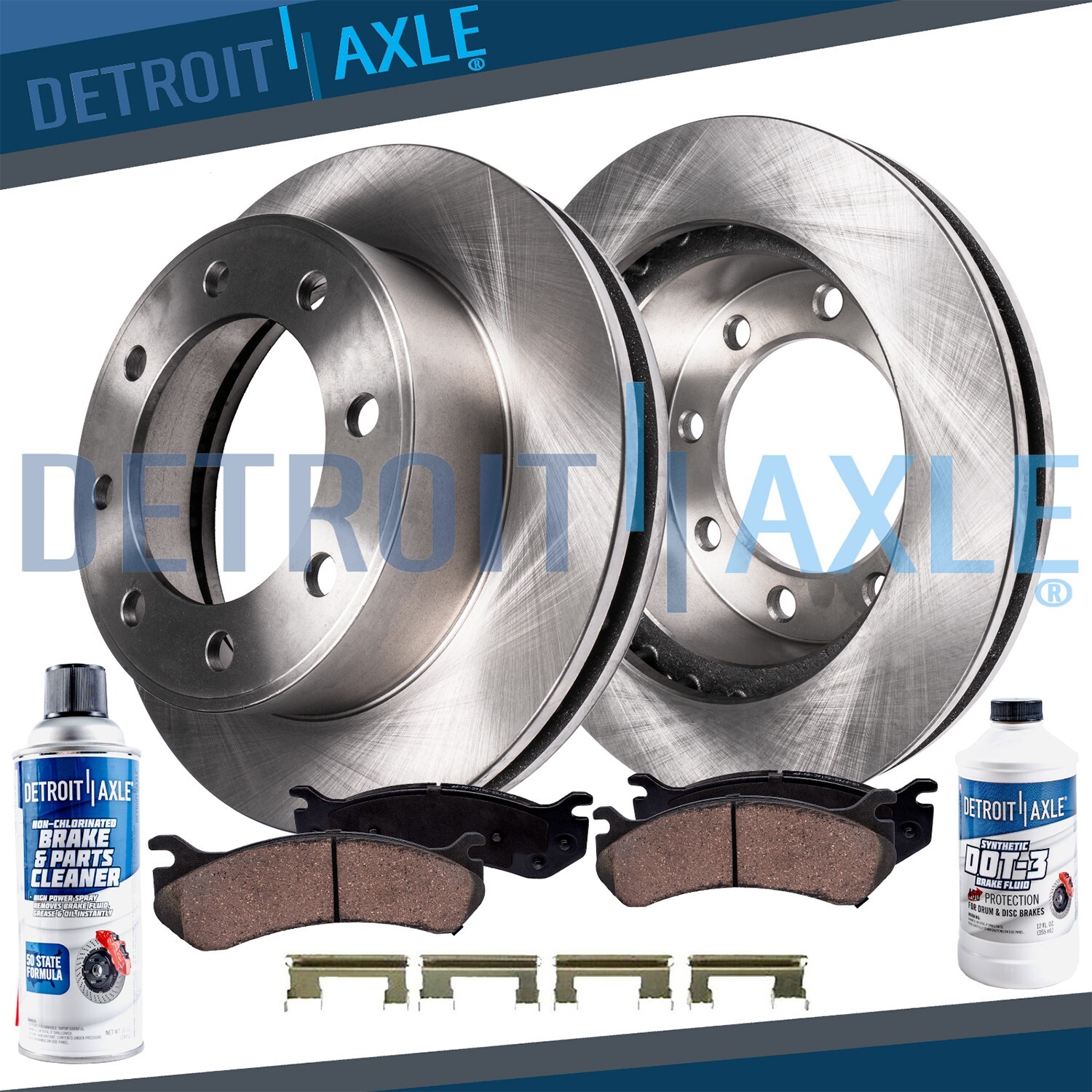Rear Rotors Ceramic Brake Pads for Chevy Silverado Suburban Sierra 1500 Yukon