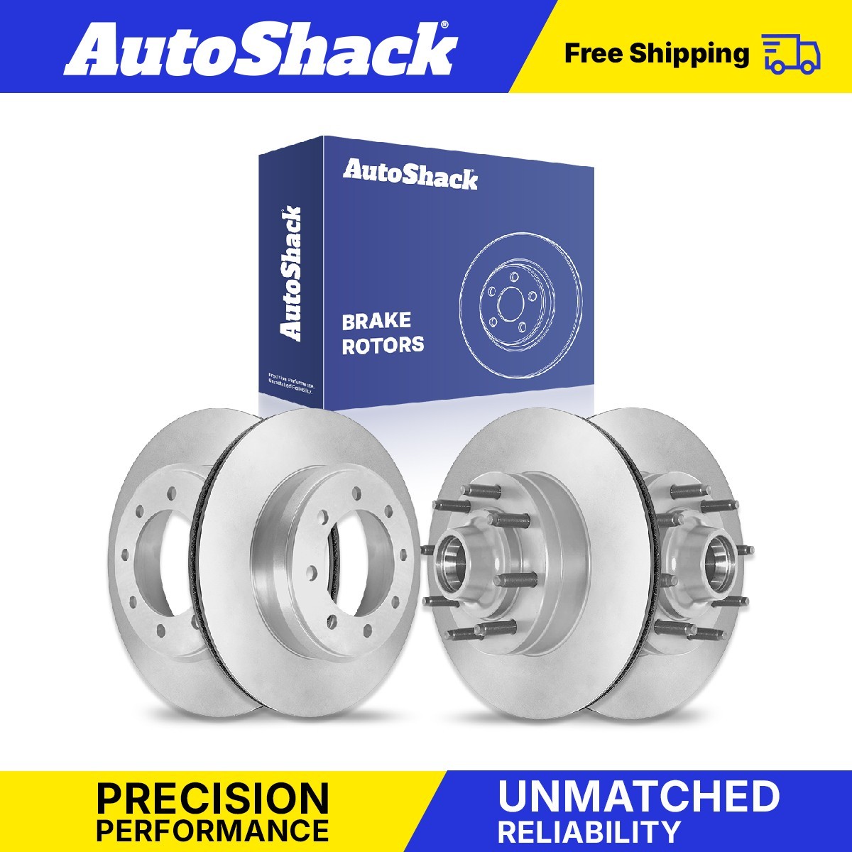 Front Rear Brake Rotors Set for Ford E-350 Super Duty E-250 E-150 5.4L V8