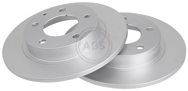 ABS 16090 Rear Brake Discs Pair 261mm Solid Fits Mazda 626 Mx-6 Premacy Probe 6