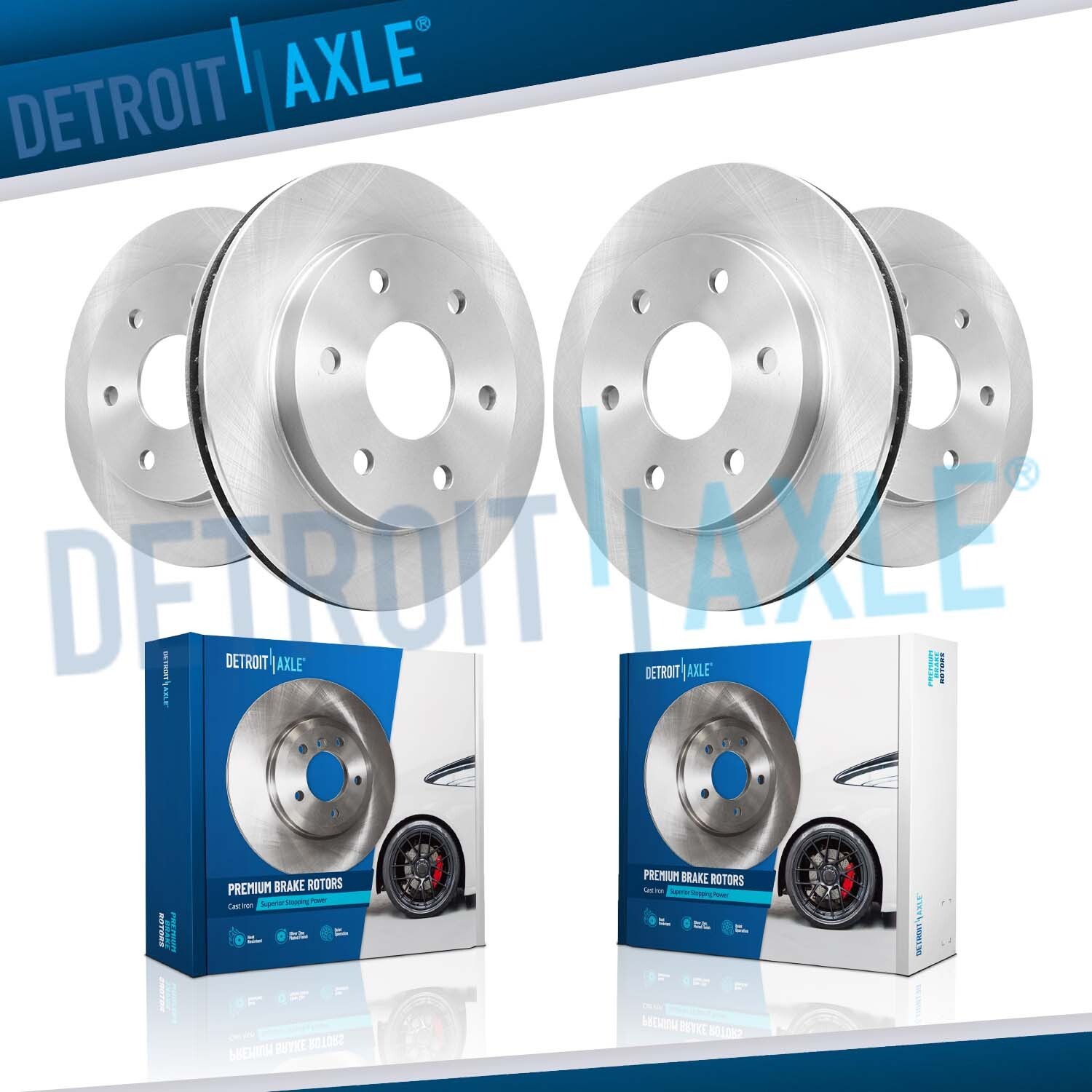 Front & Rear Brake Rotors for 2005 2006 2007 2008 Ford F-150 Lincoln Mark LT 4×4