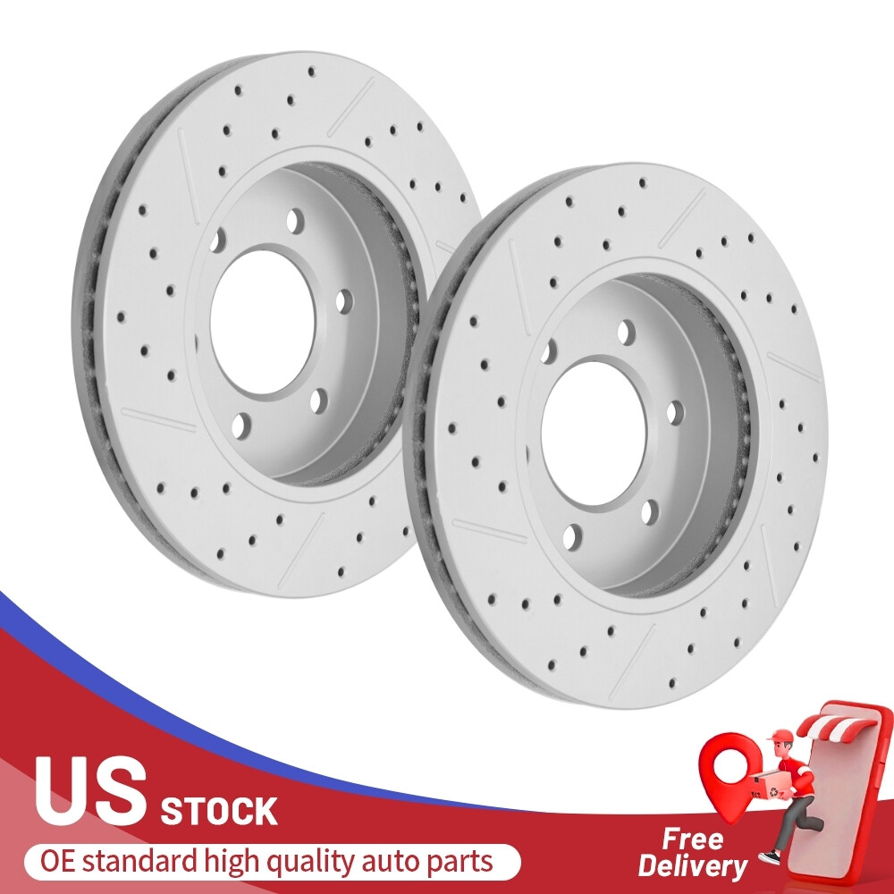 4WD Front Brake Rotors for 2005 2006 2007 2008 Ford F-150 06-08 Lincoln Mark LT