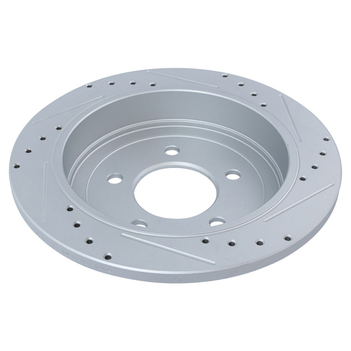 Front Rear Posi Ceramic Brake Pad & Performance Drilled Slotted Rotor