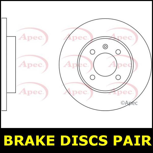 Brake Discs Pair Front FOR VW VENTO 75bhp 1.9 91->98 CHOICE1/2 Diesel Apec