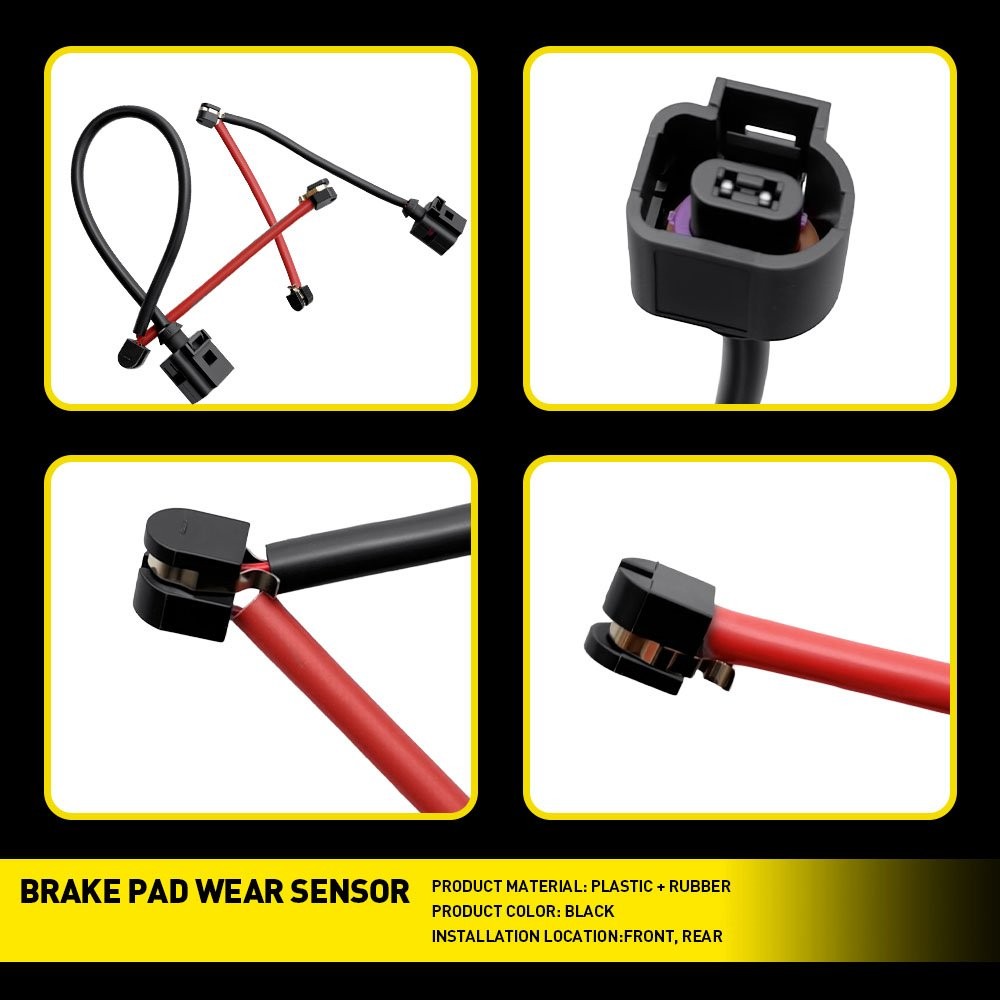 4PCS Front Rear Brake Pad Wear Indicator Fit Porsche Cayenne Panamera 2011-2016
