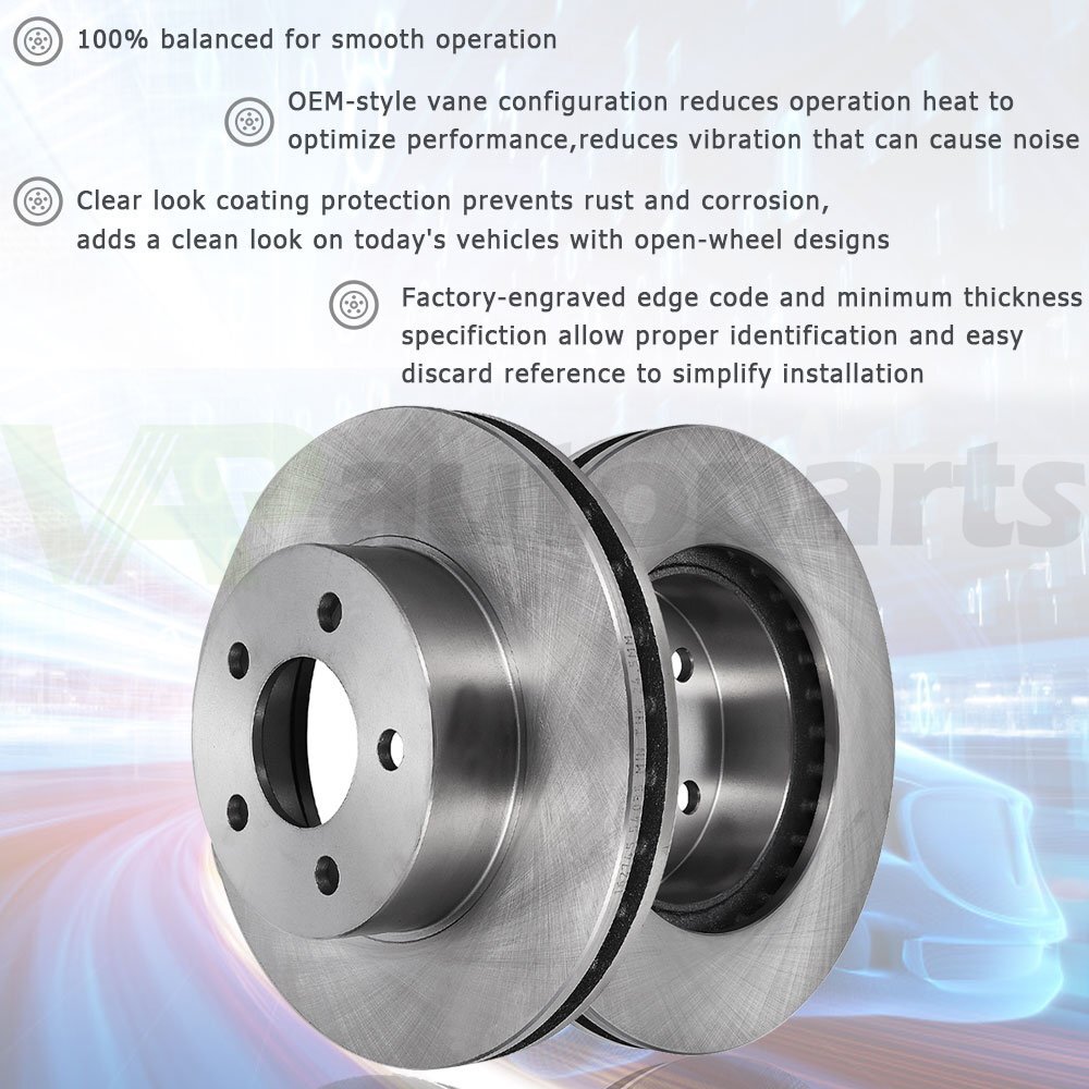 Rear Discs Brake Rotors Vented For Infiniti FX35 Nissan Murano 3.5L 2003-2012