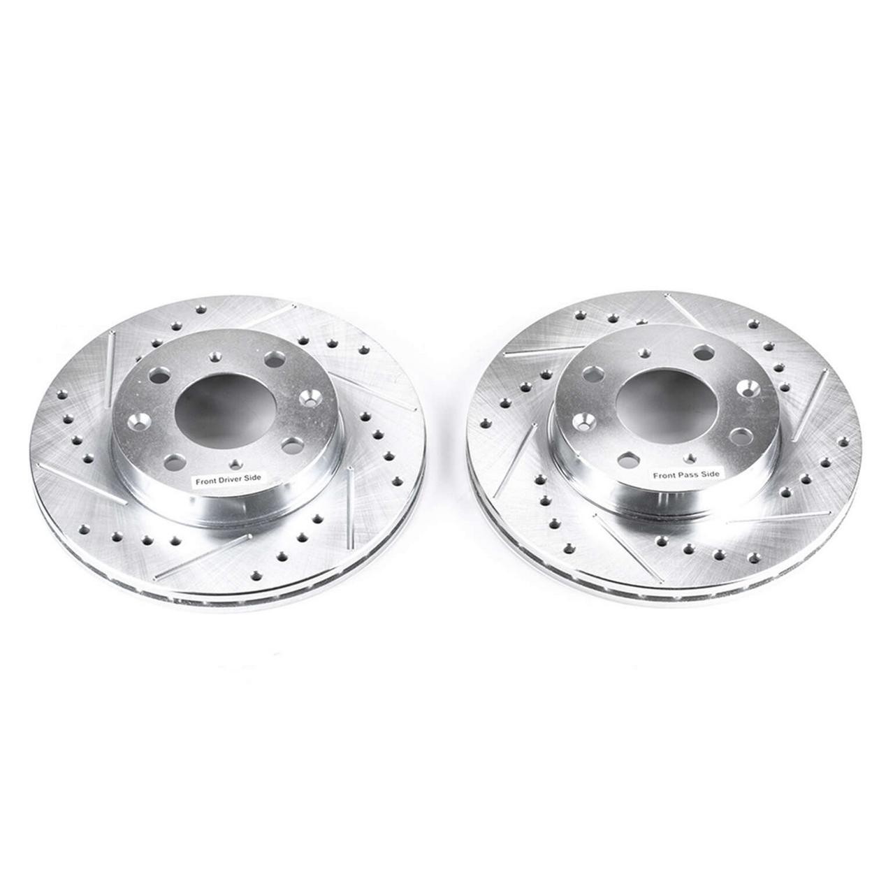 PowerStop Front Disc Brake Rotor Set for 1988-1989 Honda Civic