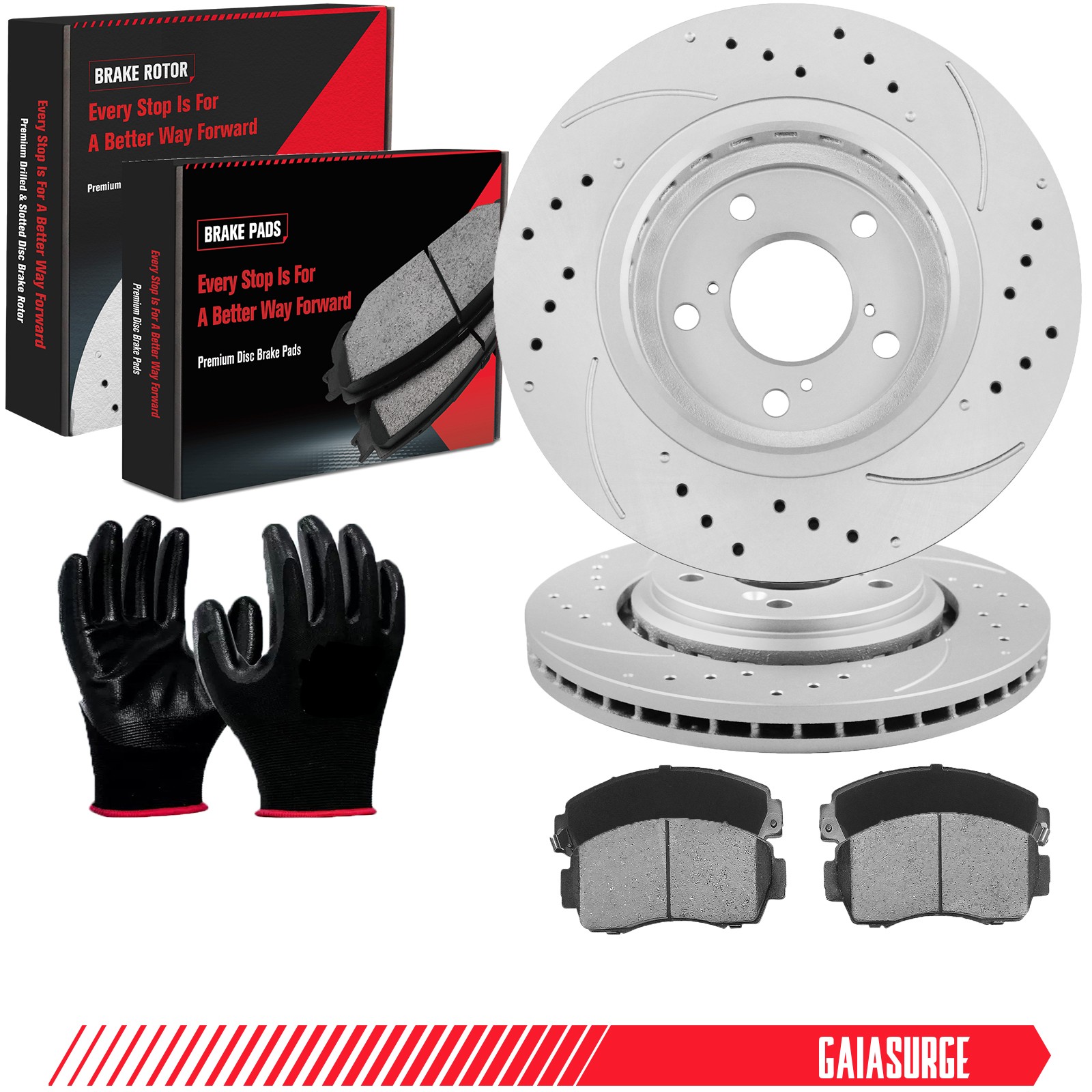 12.6in Front Disc Brake Rotors Ceramic Pads for Honda Pilot Ridgeline Acura MDX