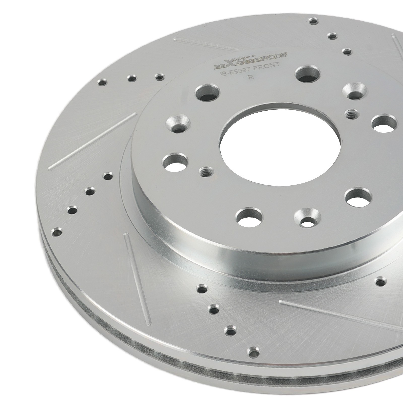 Front Drilled & Slotted Brake Rotor Set for Cadillac XTS 2013-19/Escalade 07-20
