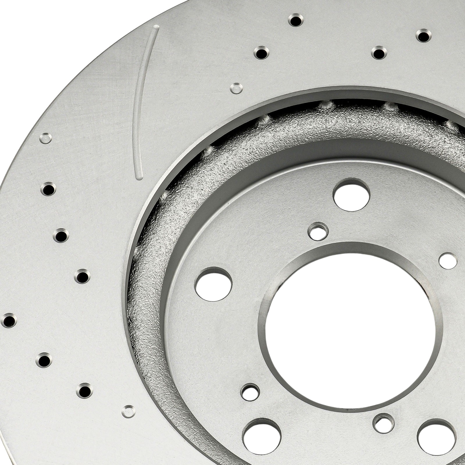 Pair Front Vented Drilled Slotted Brake Rotor For 2005-2010 Honda Odyssey 31368