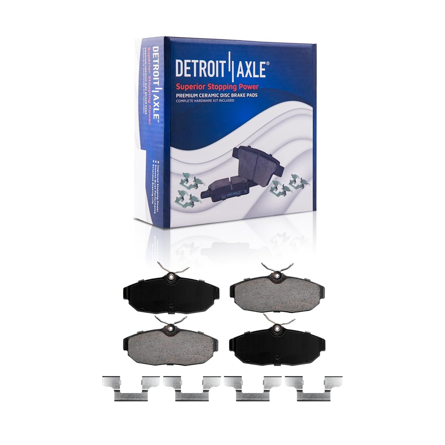 Front and Rear Drilled Disc Rotors Brake Pads for 2005 – 2010 Ford Mustang 4.6L