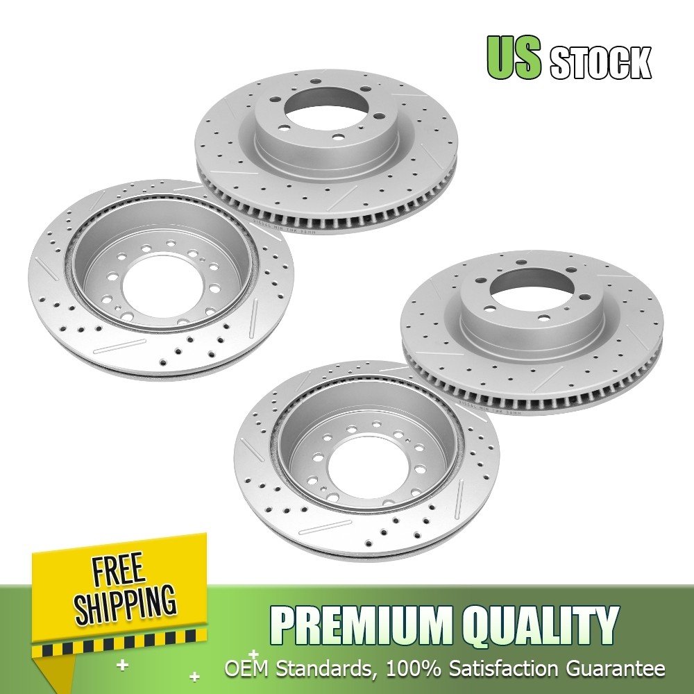 Front & Rear Brake Rotors Kit for 2010 – 2021 Lexus GX460 Toyota 4Runner