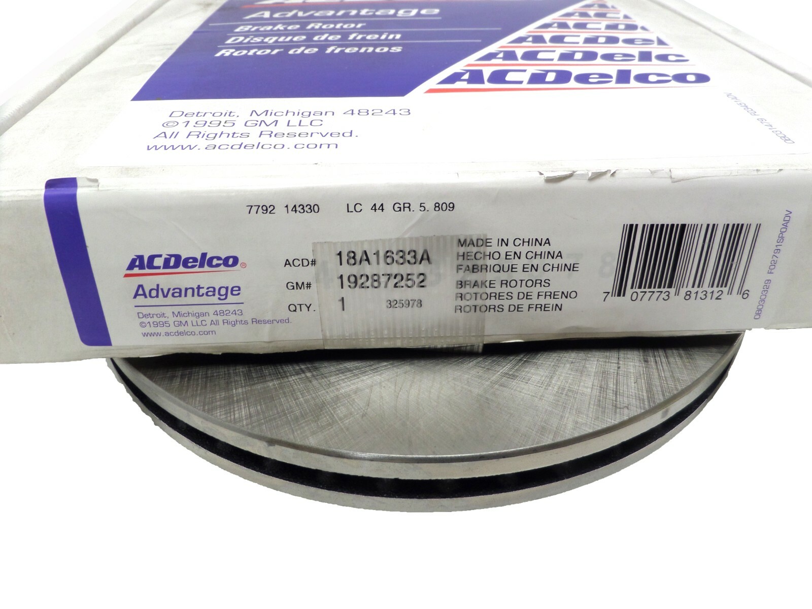 2 Vented Front Brake Rotor 18A1633A ACDelco for 2001-2006 Hyundai Santa Fe