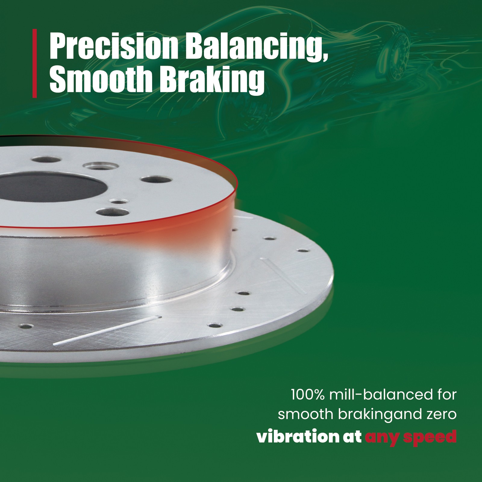 10.31 inch Rear Drilled Rotor for CHRYSLER DODGE JEEP MITSUBISHI