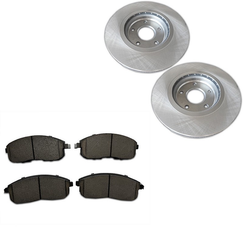 4pcs 11.65″ Front Disc Rotors Brake Pads fit 2007-2012 Nissan Sentra SE-R 2.5L
