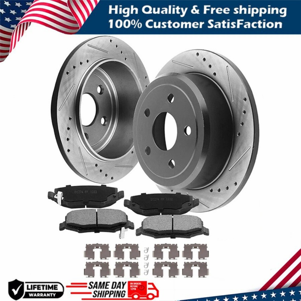 11.06 inch REAR Disc Rotors Brake Pads for 2006 – 2018 Toyota Rav4 Lexus HS250H