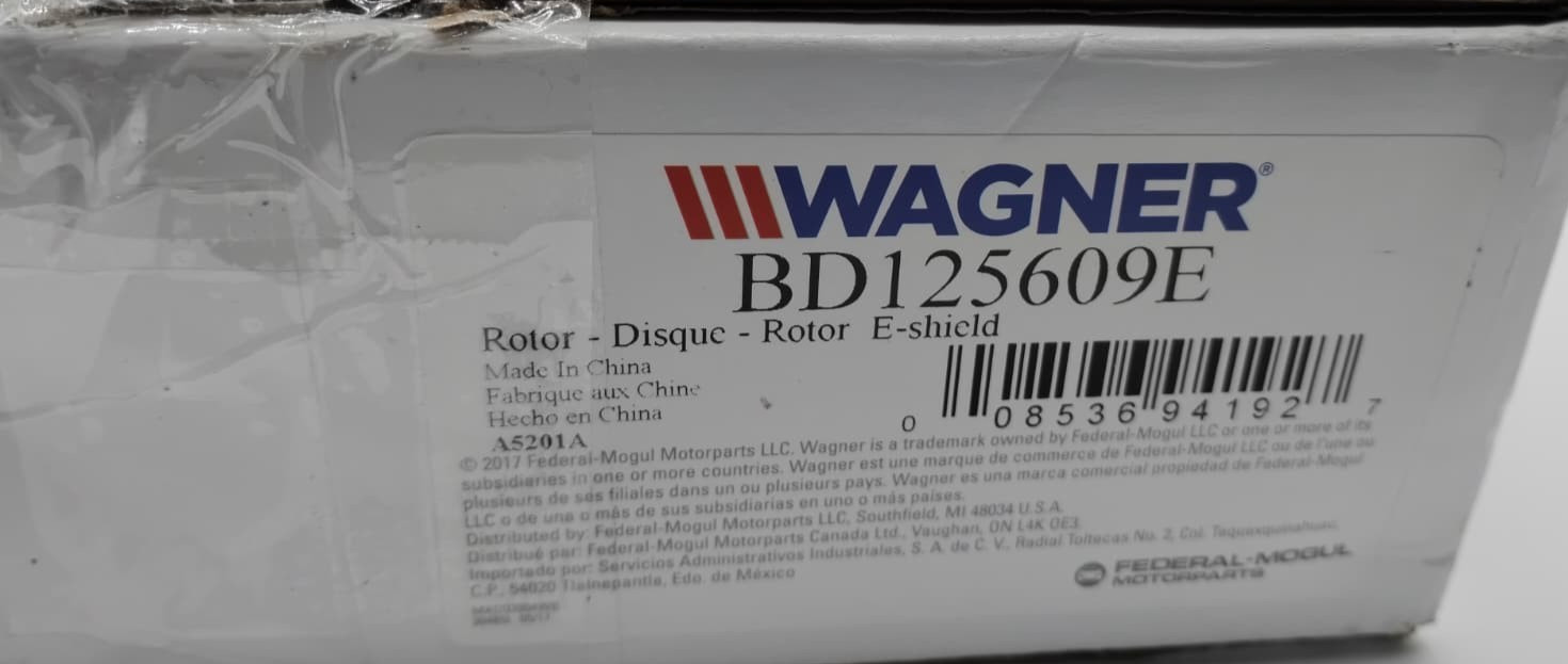 Wagner BD125609E Rear Brake Rotor for Chevy Malibu Pontiac G6 Saturn Aura