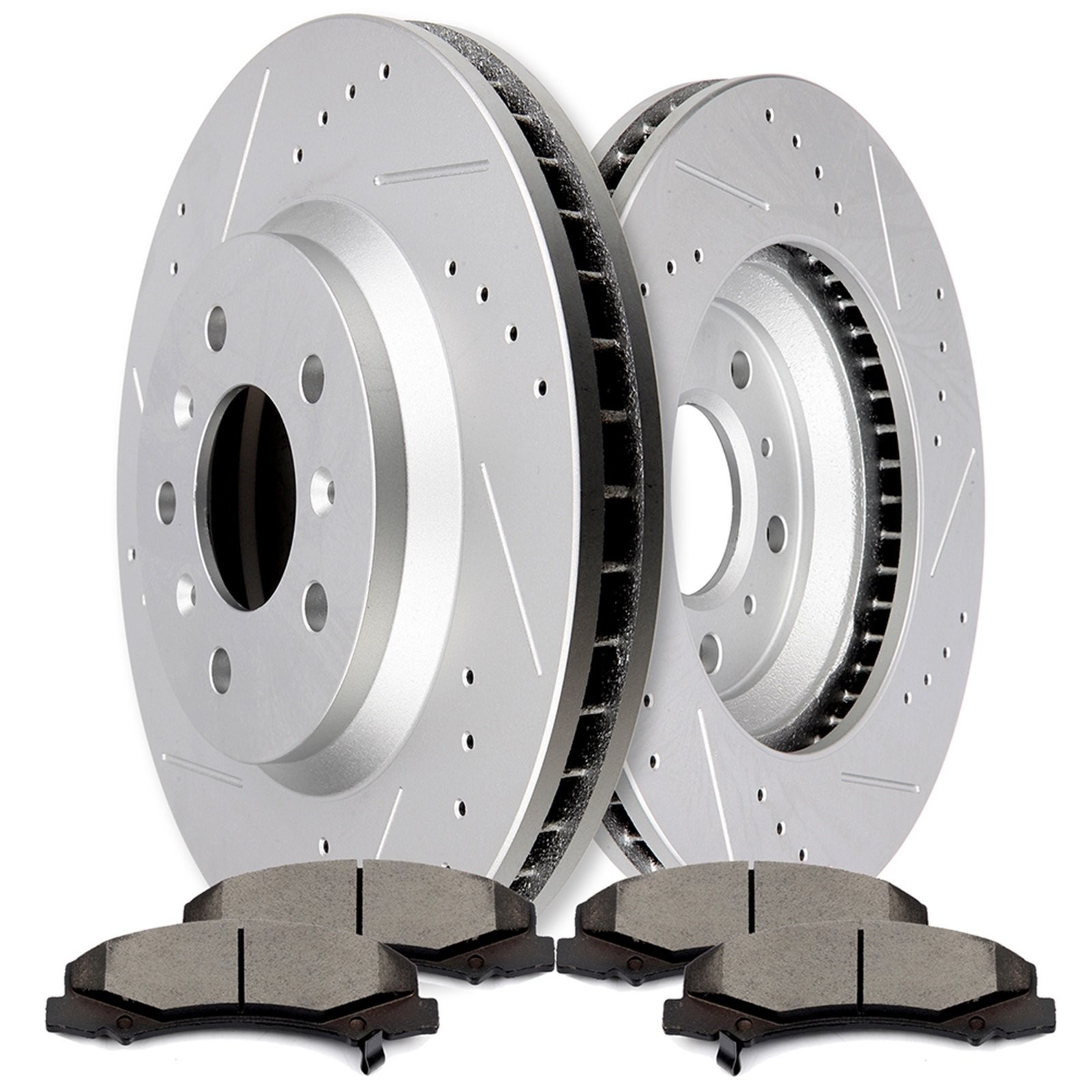 303mm Drilled Front Brake Pads And Rotors For Chevrolet Impala 3.5L 3.6L 3.9L