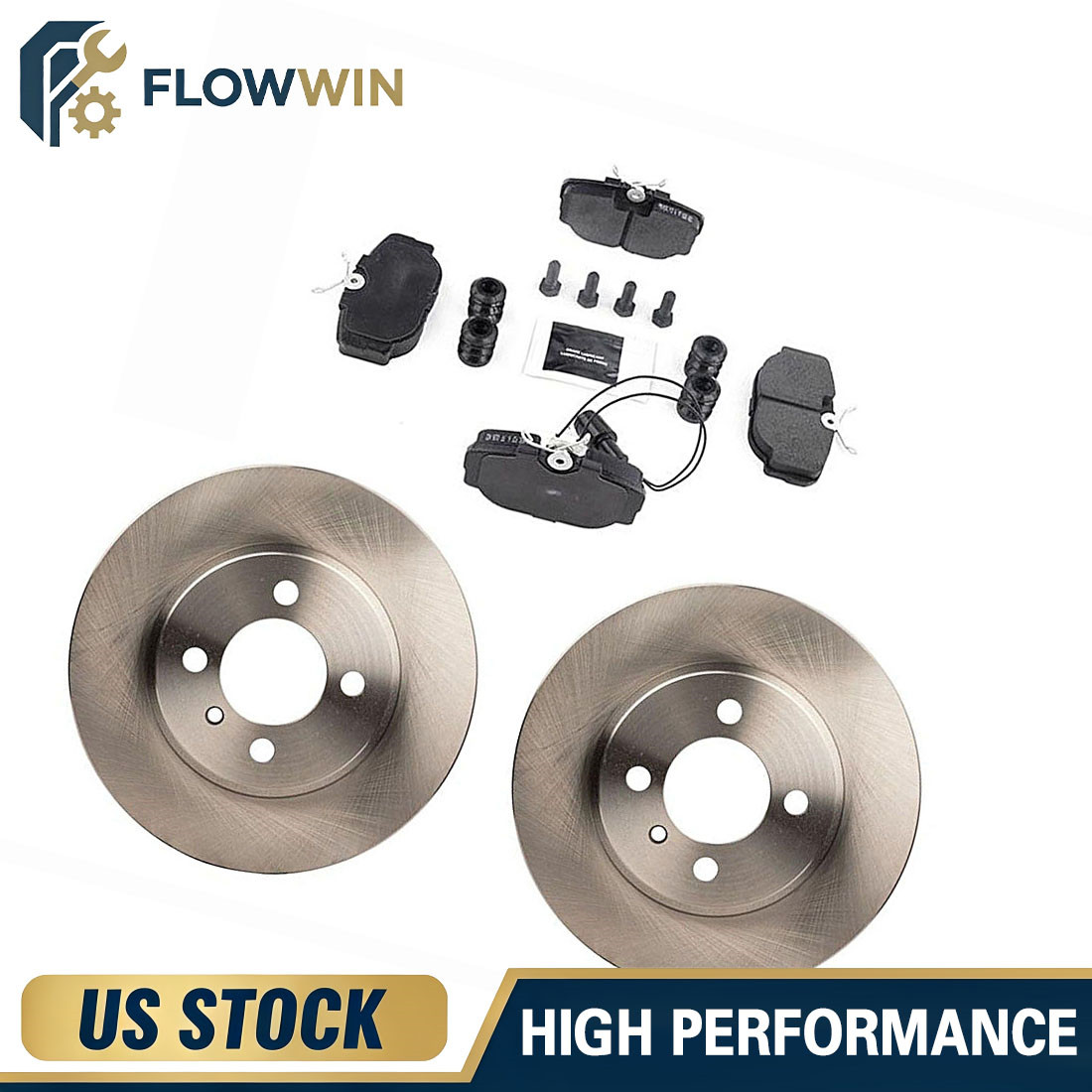 Front Brake Rotors Ceramic Brake Pads for BMW 325es 2.7L 1986 1987