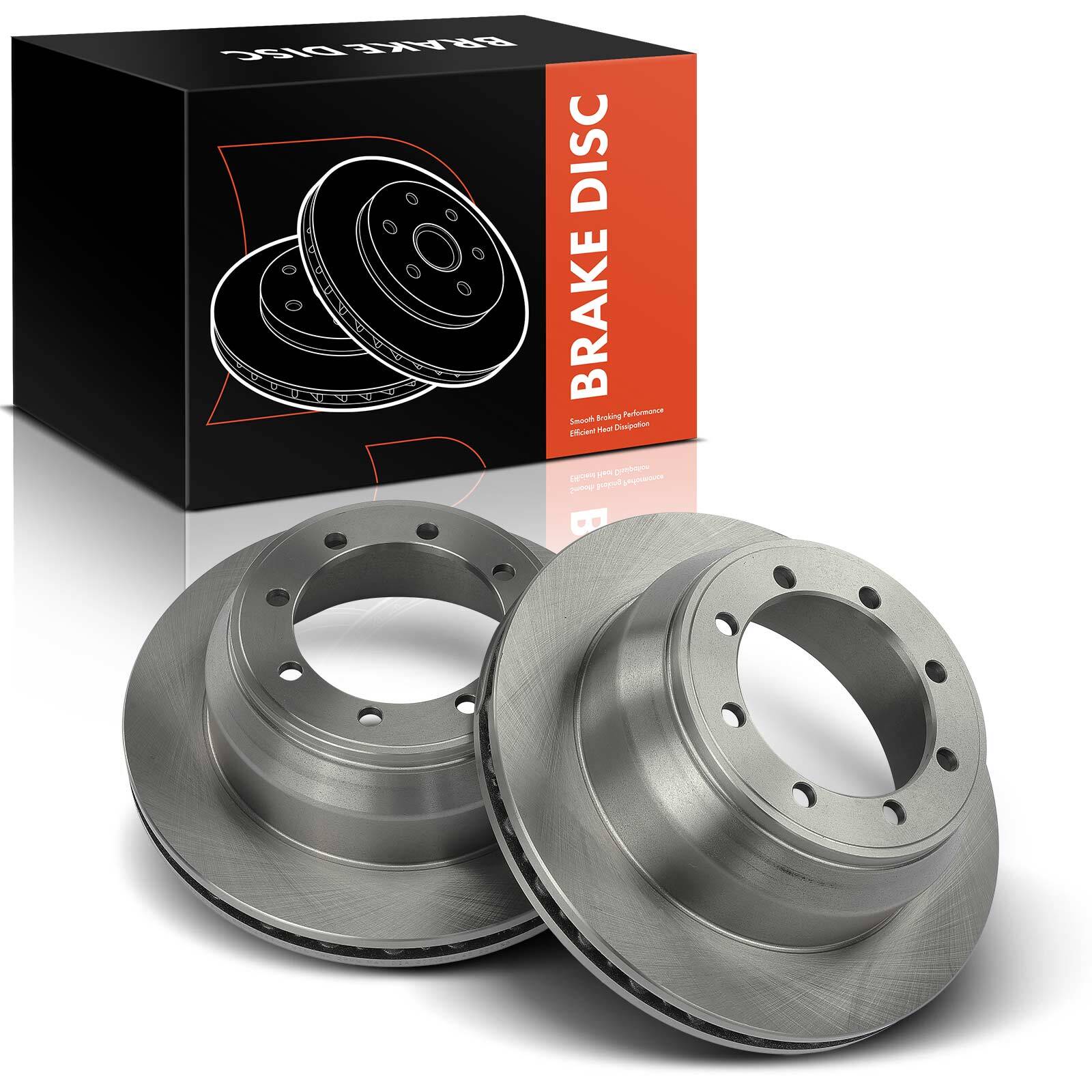 2x Rear Disc Brake Rotors for Ford F-350 Super Duty 99-04 with Dual Rear Wheels