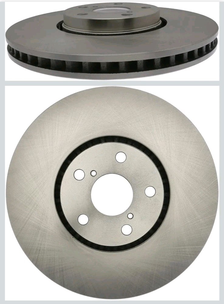 Acdelco 18A2588A Disc Brake Rotor, Front, Rh, Silver Non Coated
