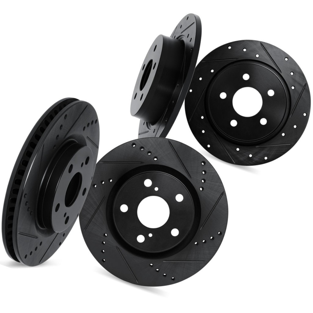 For Mercedes-Benz CL55 AMG/CLK55 AMG 2003 2004 2005 Brake Rotor Front and Rear