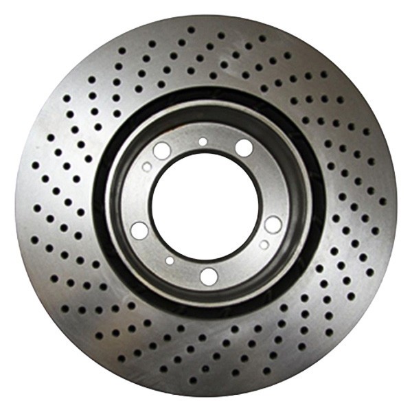 For Chevy Corvette 06-14 EBC RK Series Premium Drilled 1-Piece Rear Brake Rotors