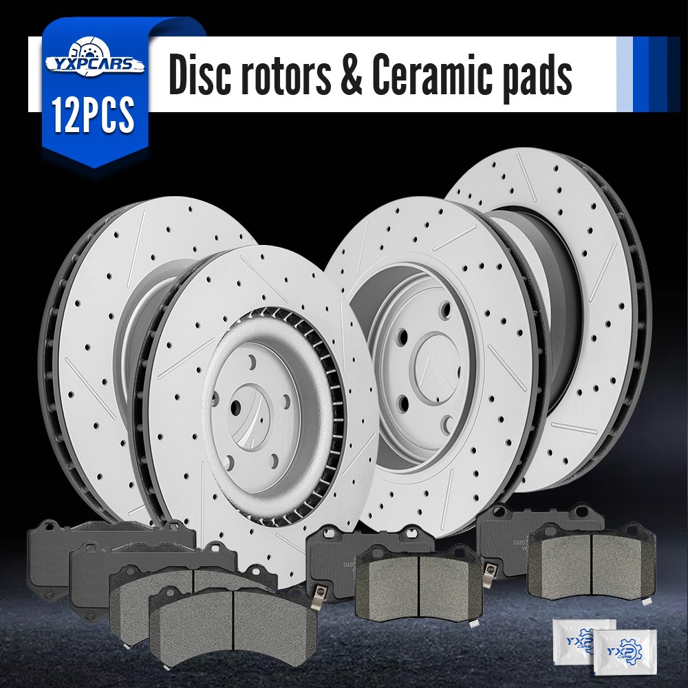 Front Rear Rotors And Brake Pads Kit for Dodge Durango Jeep Grand Cherokee