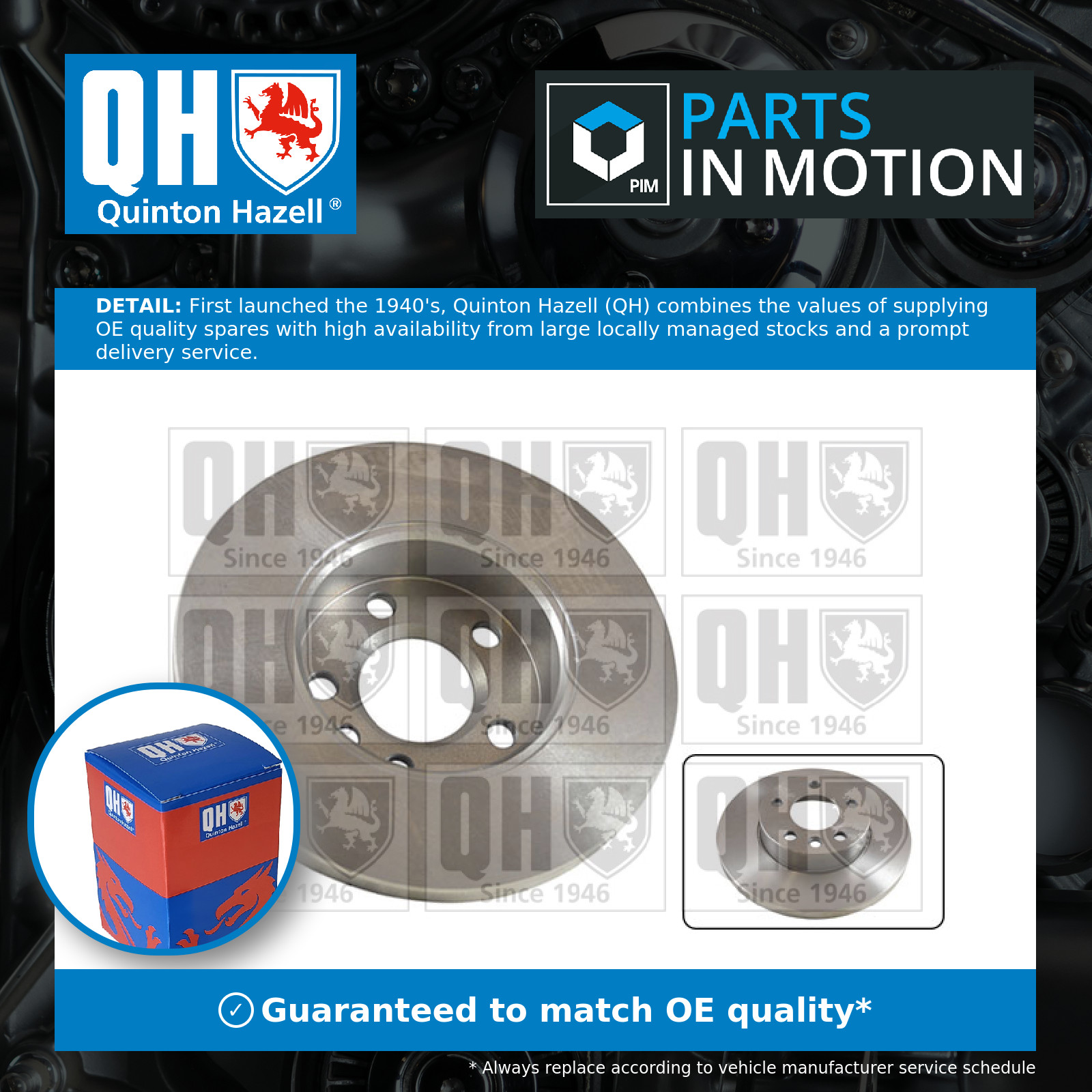 2x Brake Discs Pair Solid Front 282mm BDC4734 Quinton Hazell Set 701615301G New
