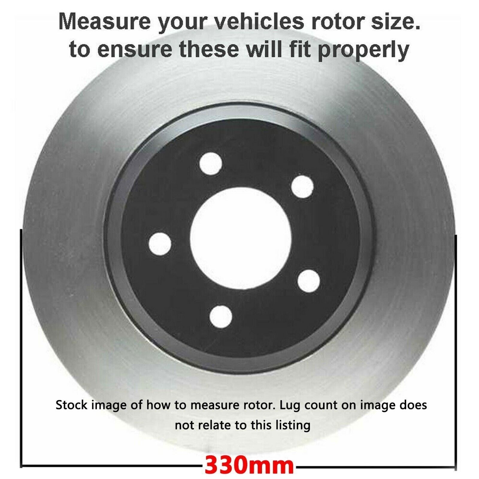 Front Disc Rotors Brake Pads Fit Dodge Grand Caravan Town & Country C/V 2012-20