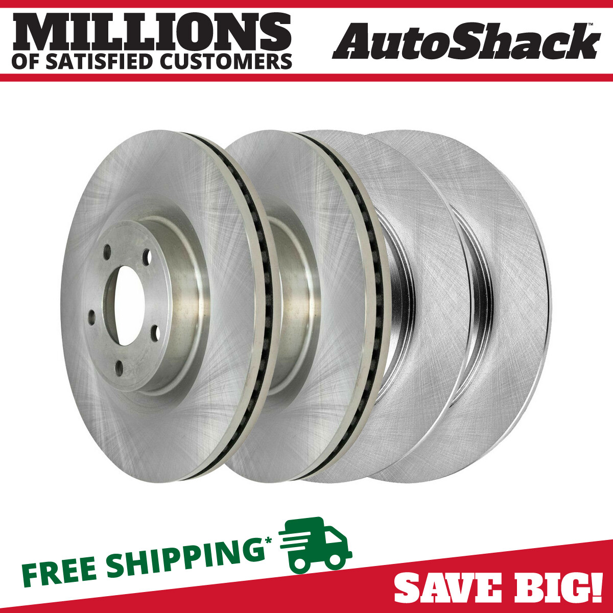 Front & Rear Brake Rotors Set of 4 for 2011-2014 Ford Edge 2011-2015 Lincoln MKX