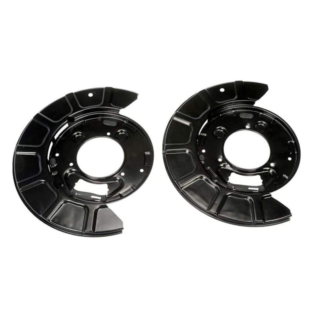 For Ford E-350/E-450 Super Duty 2008-2019 Brake Dust Shield Rear | Steel Carbon