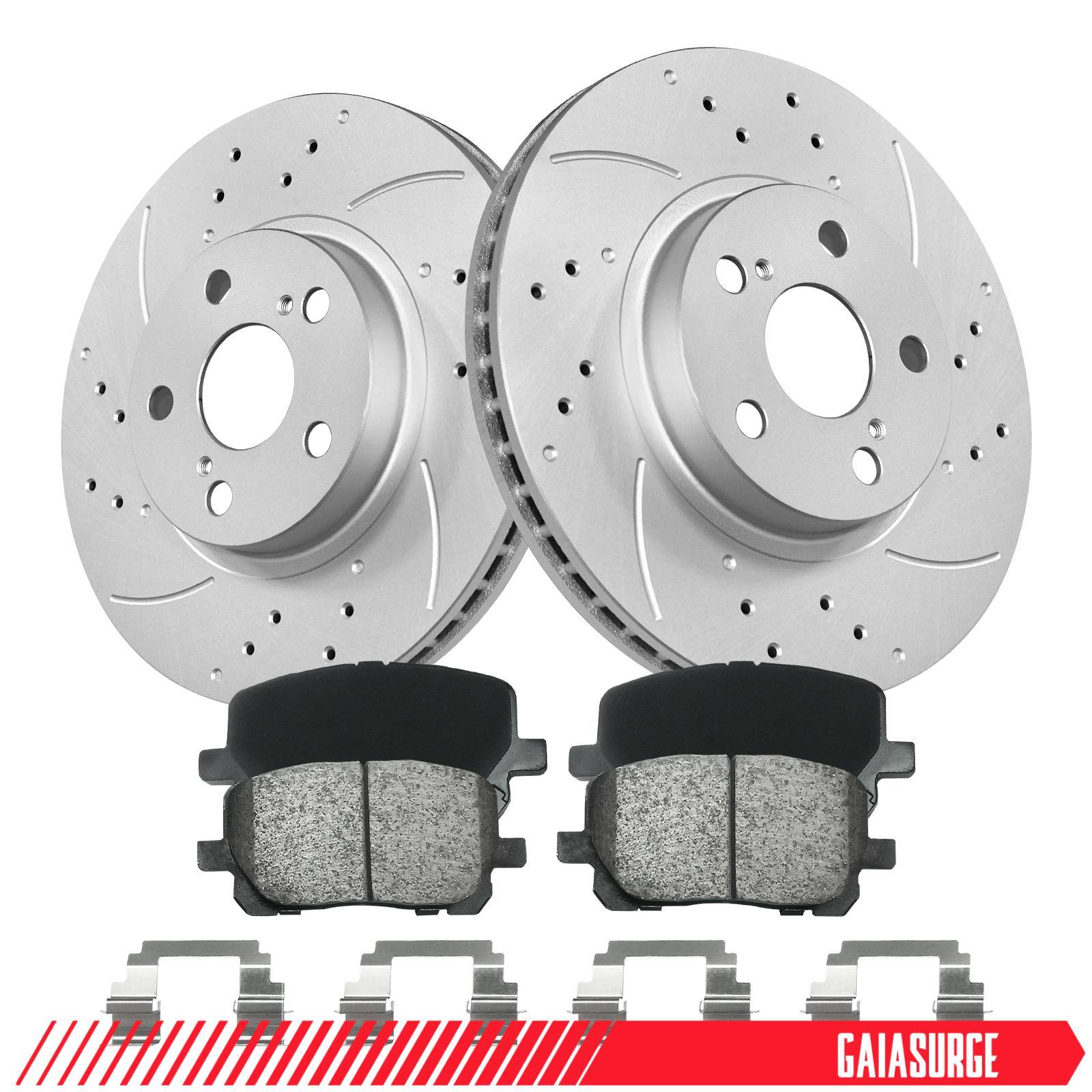 Front Disc Brake Rotor Ceramic Pads Kits FOR 2003-2008 Toyota Corolla Matrix