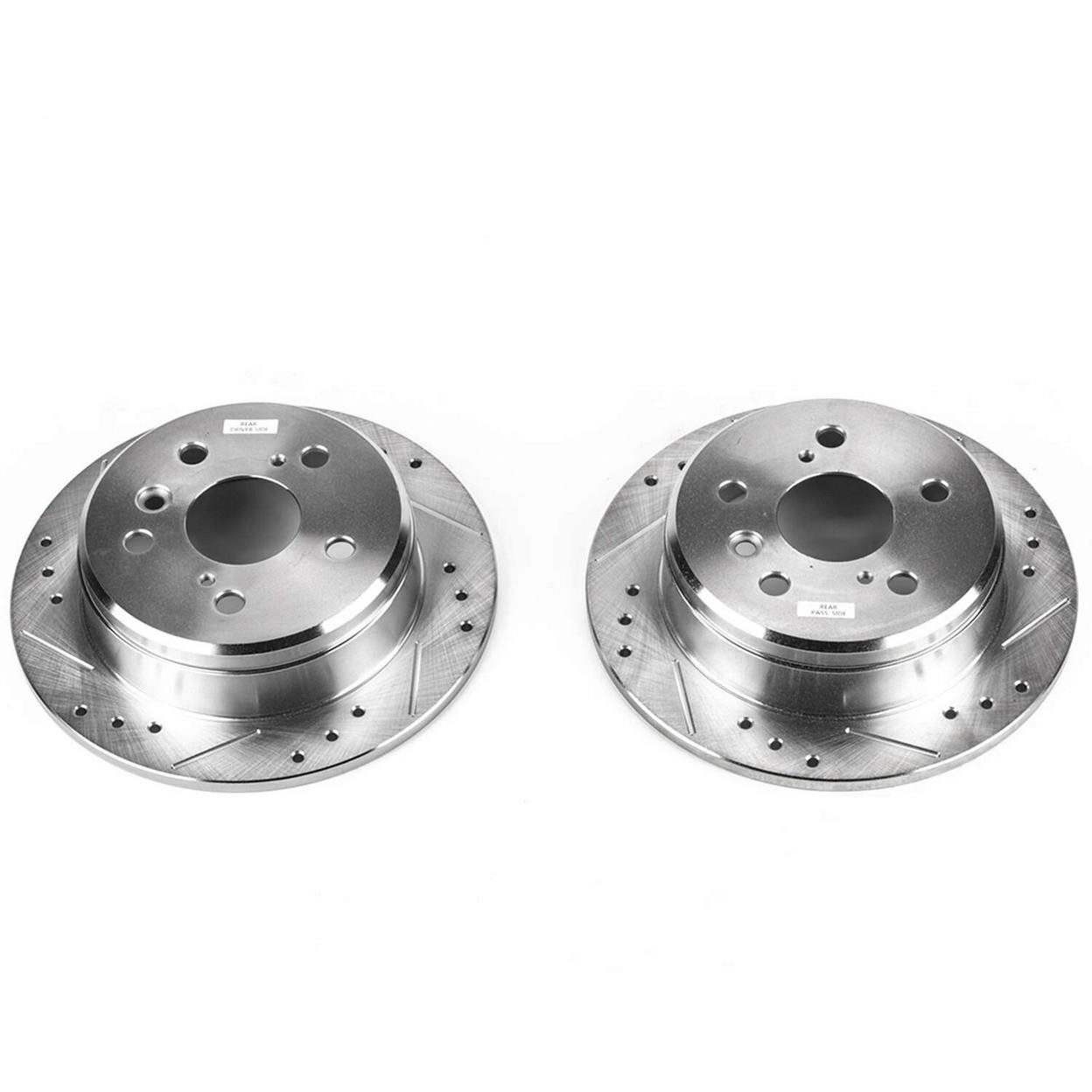 PowerStop Disc Brake Rotor Set – Fits Lexus ES300 1997-2001, Toyota Camry 1992-2