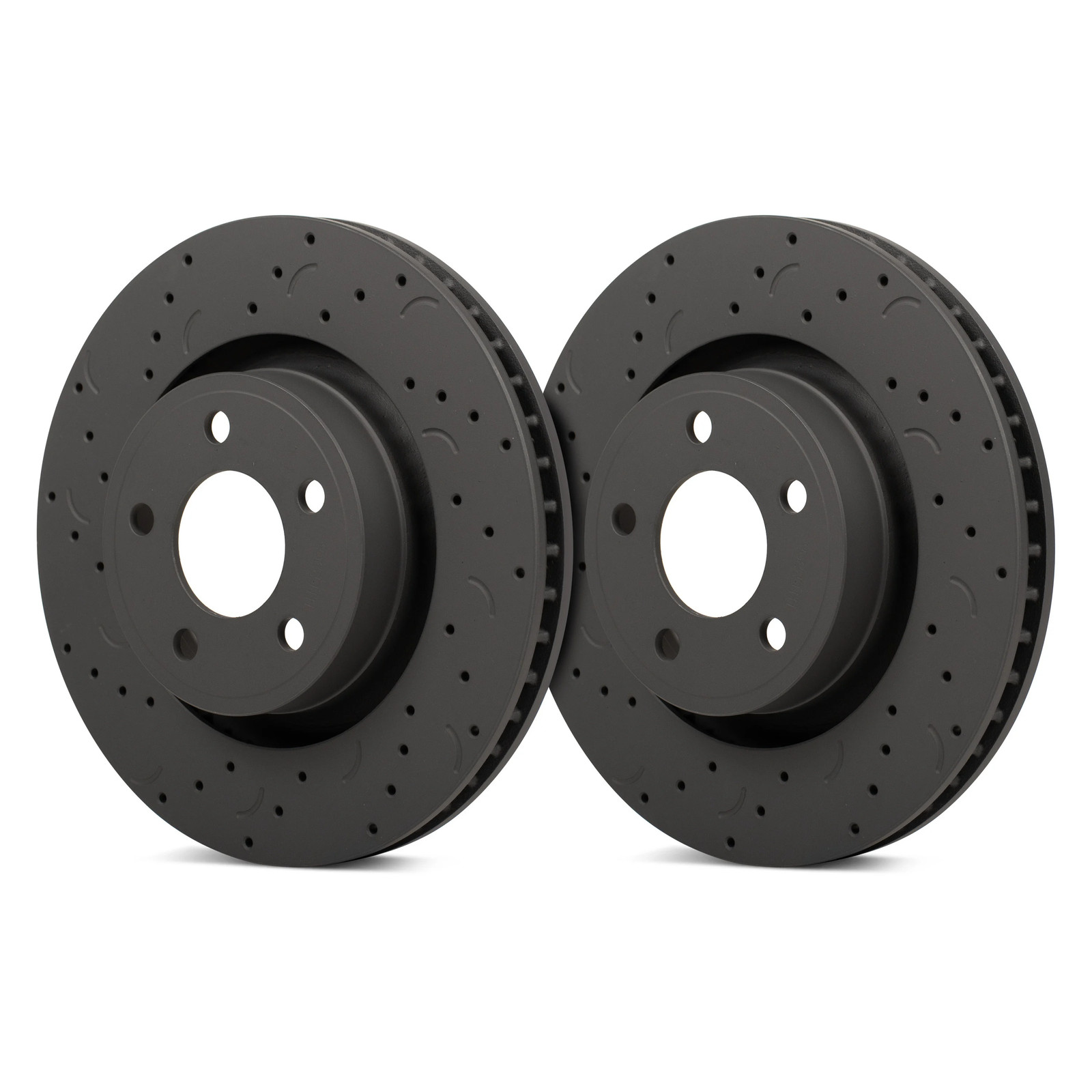 For Mazda 3 2007-2013 Hawk HTC4983 Talon Drilled & Slotted Front Brake Rotors