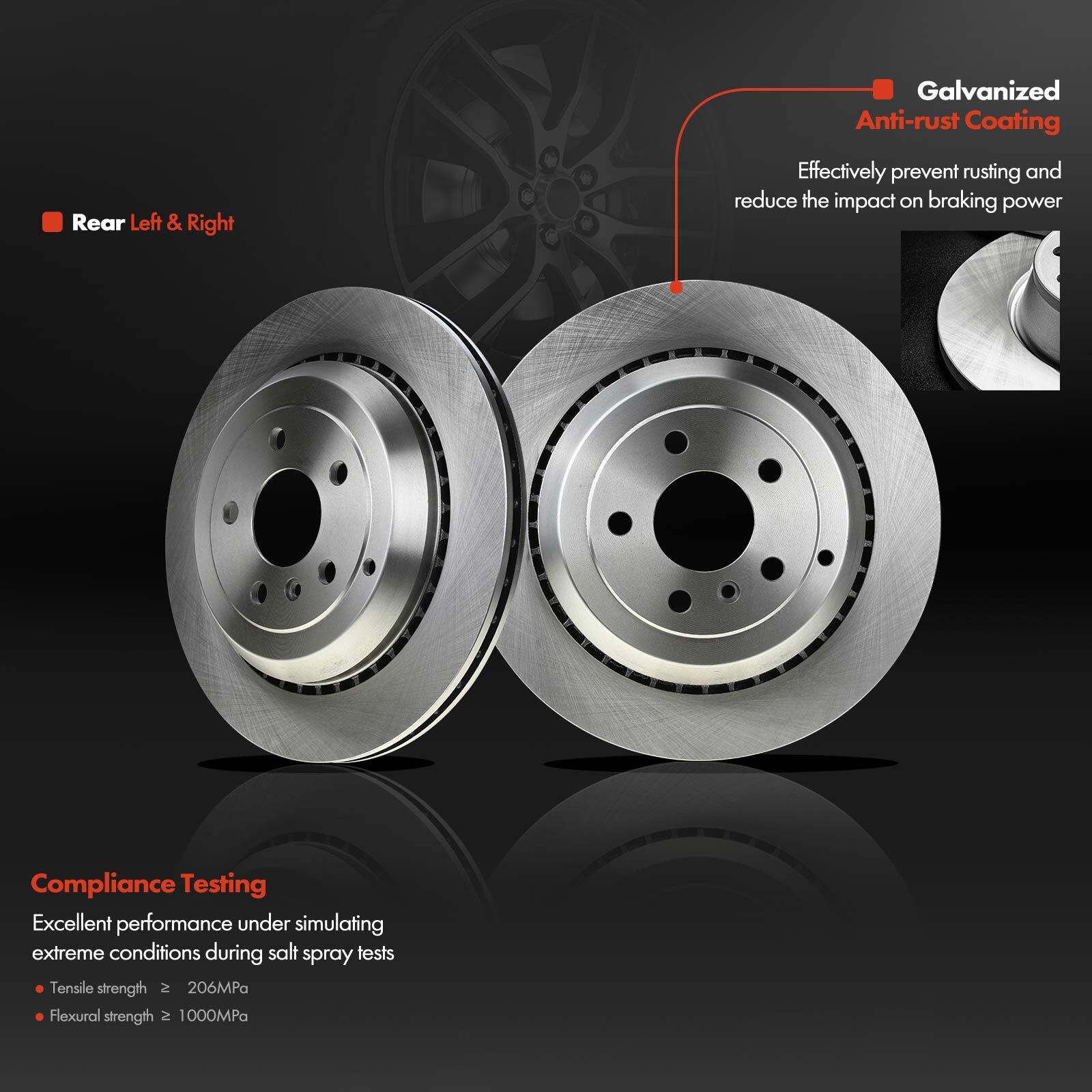 Disc Rotors &Ceramic Brake Pads for Mercedes-Benz W164 ML320 W251 R320 X164 Rear