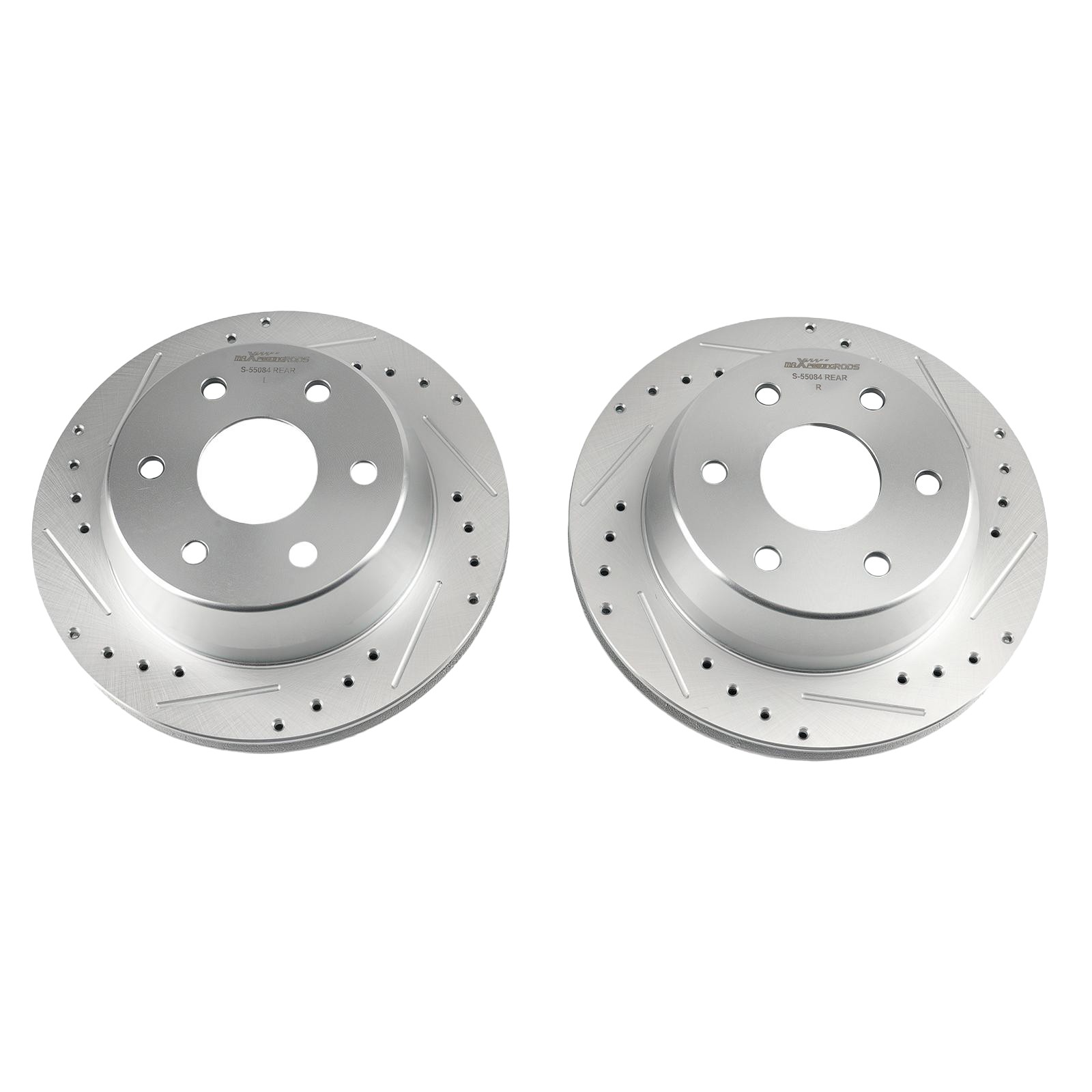 330mm Rear Drilled Brake Rotor Kit for Chevrolet Silverado 1500 2001-06 S-55084