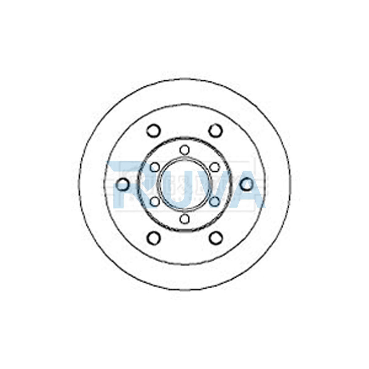 Fits Iveco Daily 1990-2007 2.3 D 2.5 2.8 3.0 Ruva Front 1x Brake Disc 93831918