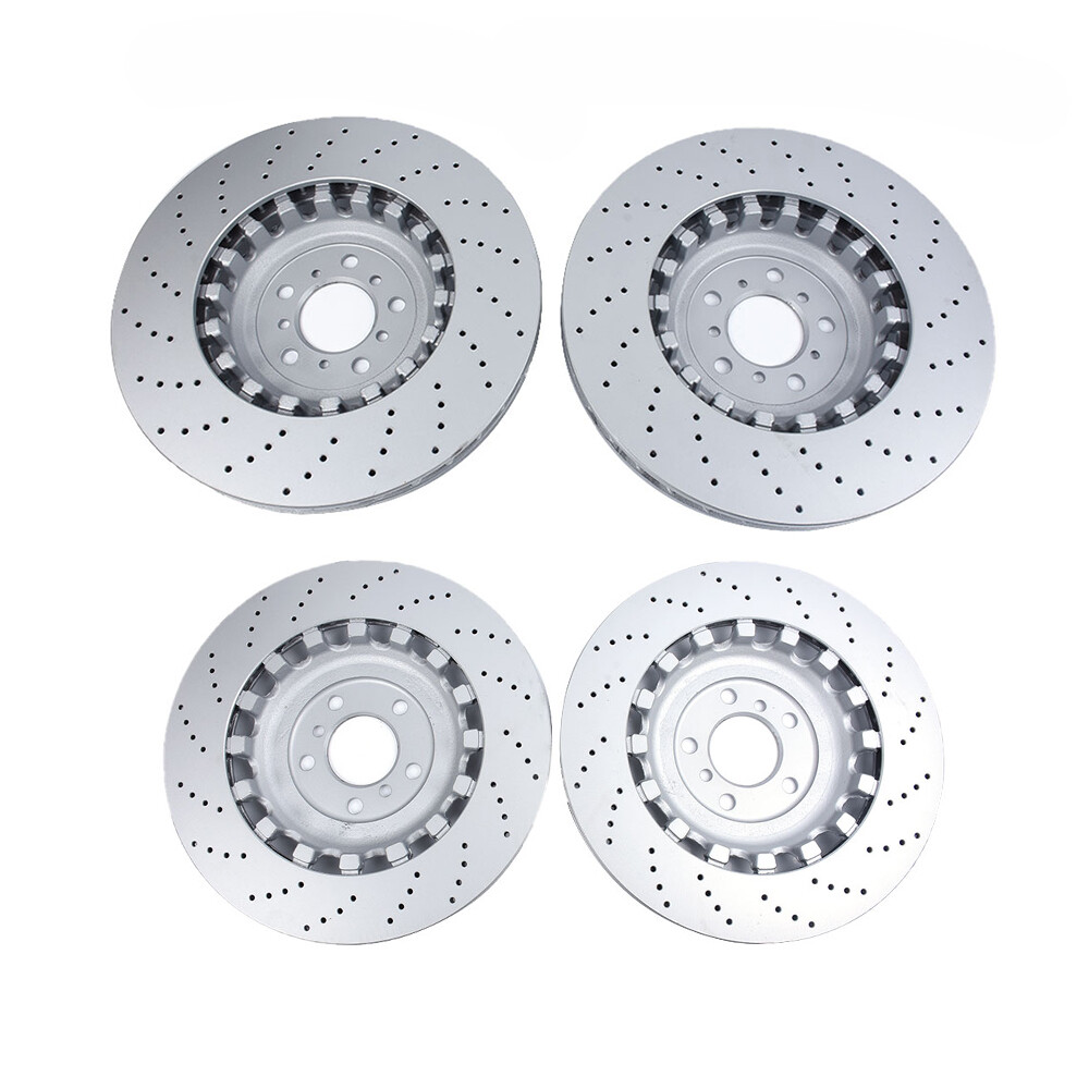 For BMW M5 M6 F06 F10 F12 F13 Front & Rear Vented & Drilled Brake Disc Rotors US