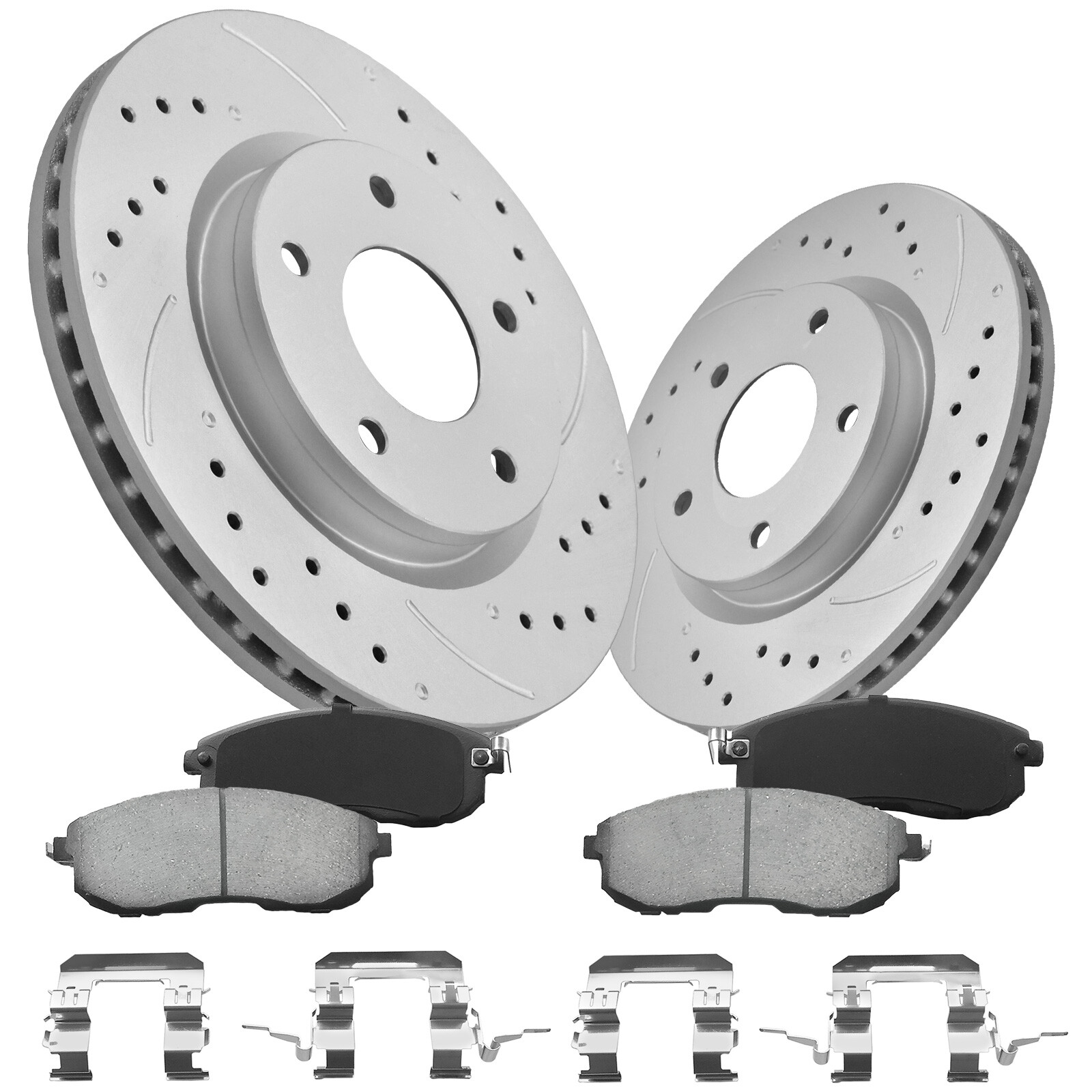 11”(280mm) Front Brake Disc Rotors and Pads Kit For 2013-2019 Nissan Sentra